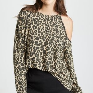 LNA Brushed-Leopard Flynn Sweater